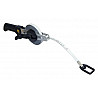 Steel tape measure on aluminum frame