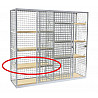 Insert ground for equipment cabinet