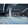Separation net for tennis courts