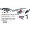 Aluminum T-rail (32 x 6 mm) for aluminum T rail system