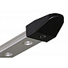 Plastic end piece for aluminum rail system T