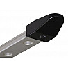 Plastic end piece for aluminum rail system T