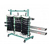 Trolley for net posts and nets