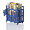 Plastic boxes cabinet size XL, 136x76x154 cm, blue