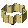 Mobile climbing wall Roll and Boulder