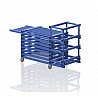 Plastic trolley, cm with lid, 184x69x111