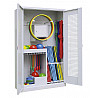 Equipment cabinet type 1, perforated plate-wing doors