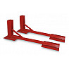 Ground sockets for beach handball goal with sand anchor plates