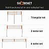 SHARKNET - The triangular volleyball net