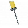 Slalom pole with flexible joint