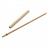 Juggling plate with two-piece wooden stick