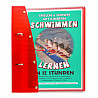 Plastic ring binder "learning to swim in 12 hours"
