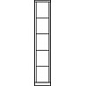 Compartment cabinet, with base, 1 compartment fan 5