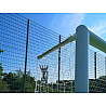 Aluminum soccer goal 7.32 x 2.44 m in ground sockets, fully welded