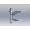 Double bracket for wall mounting Barre