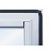 Aluminum showcase with leaf door with the gas spring 140 x100 x 6 cm