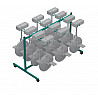 Transport cart for 12 unicycles