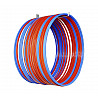 Suspension device for gymnastics hoops  
