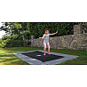 In-ground sports trampoline PRIMUS FLAT, 427 x 305 cm. The top-range in-ground sports trampoline with a safety net can be used b