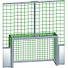 Street soccer court without a net