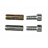 Security dowel made of steel