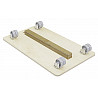Guide rail for caster board