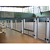 Aluminium posts for playing field boards