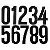 Adhesive digit number (10 cm height)