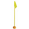 Marking pole with border flag stand