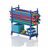 Mobile cabinet cm shelf trolley 135x57x150
