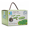 Wobbly path wit lilipads and frogs