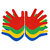 Floor marking set hands (16 pieces)
