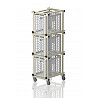 Plastic trolley cm 3 plastic baskets (W x H x D)) 66 x 180 x 54 cm, beige