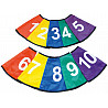 Clip-on numbers for marking cones