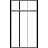 Wardrobe, with base, 3 compartments