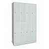 Large-locker, 6 subjects, 2 one above the other