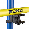 Connecting element with joint for plastic rods