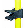 Connecting element with joint for plastic rods