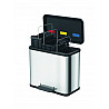 Pedal waste separator 3 inner bin, 3x volume of 9 l, removable