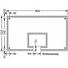 Basketball toughened safety glass (ESG)