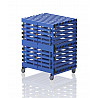 Plastic boxes cabinet size S, 98x76x129 cm