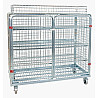 Galvanised tool trolley with basket attachment 