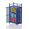 Plastic cabinet with 3 compartments, 126x76x227 cm