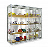 Equipment cabinet, light gray painted