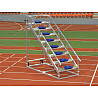 Finishers and timekeepers stairs made of aluminum for 8 people