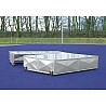 Movable cover for pole vault and high jump mats