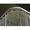 Safety net-running rail 90 degree angle