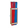 Gymnastics rod storage device