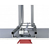 Basketball practice facility height adjustable