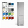 Compartment cabinet in double width